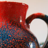 Ceramic pitcher of the potters of Accolay multicolored