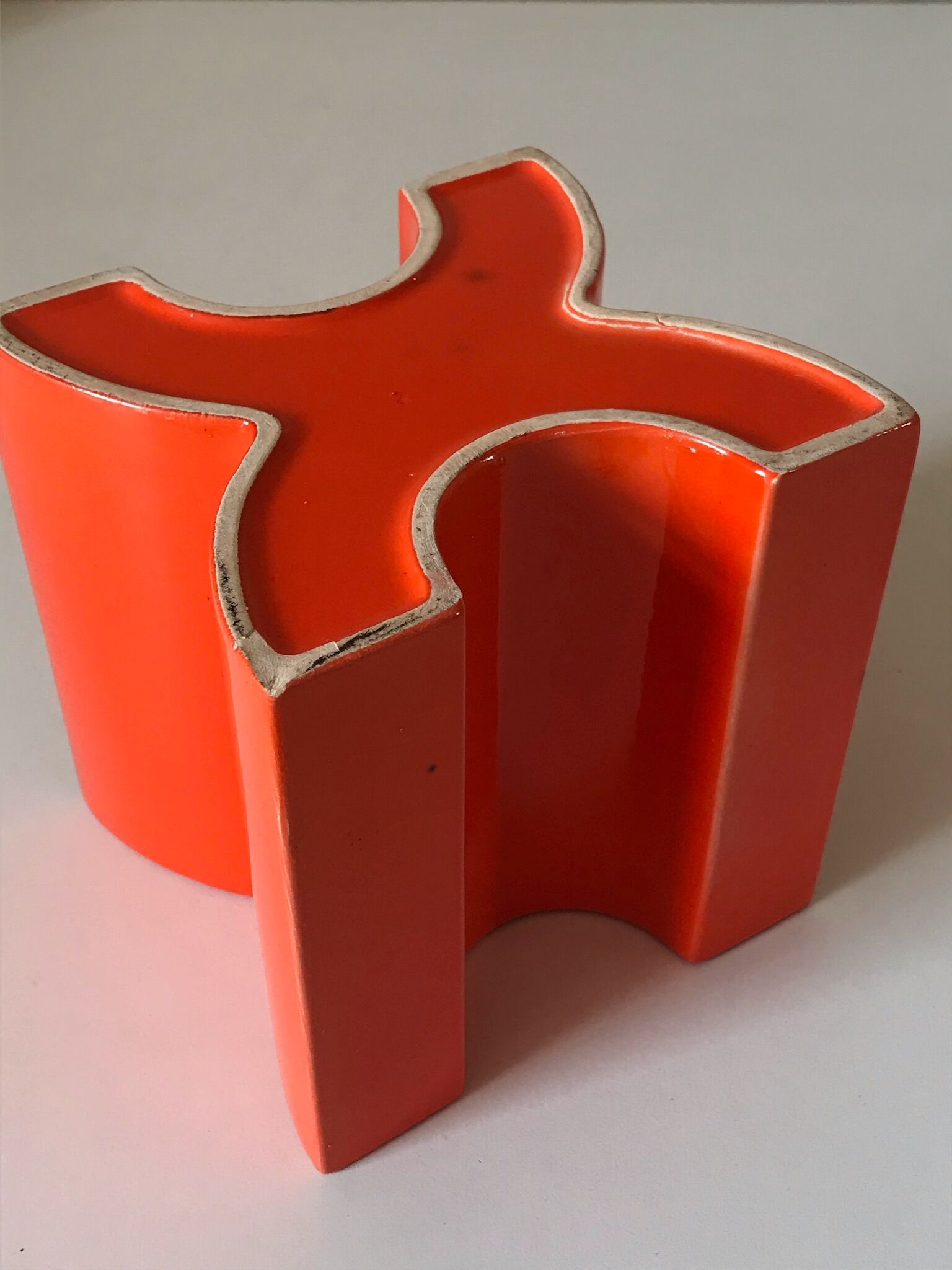 Vase en céramique française design années 70