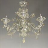 Rezzonico chandelier, venice, gilded murano glass circa 1920