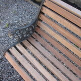 Cast-iron garden bench