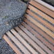 Cast-iron garden bench
