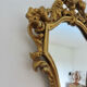 Baroque style mirror in gilded resin 60s 70s
