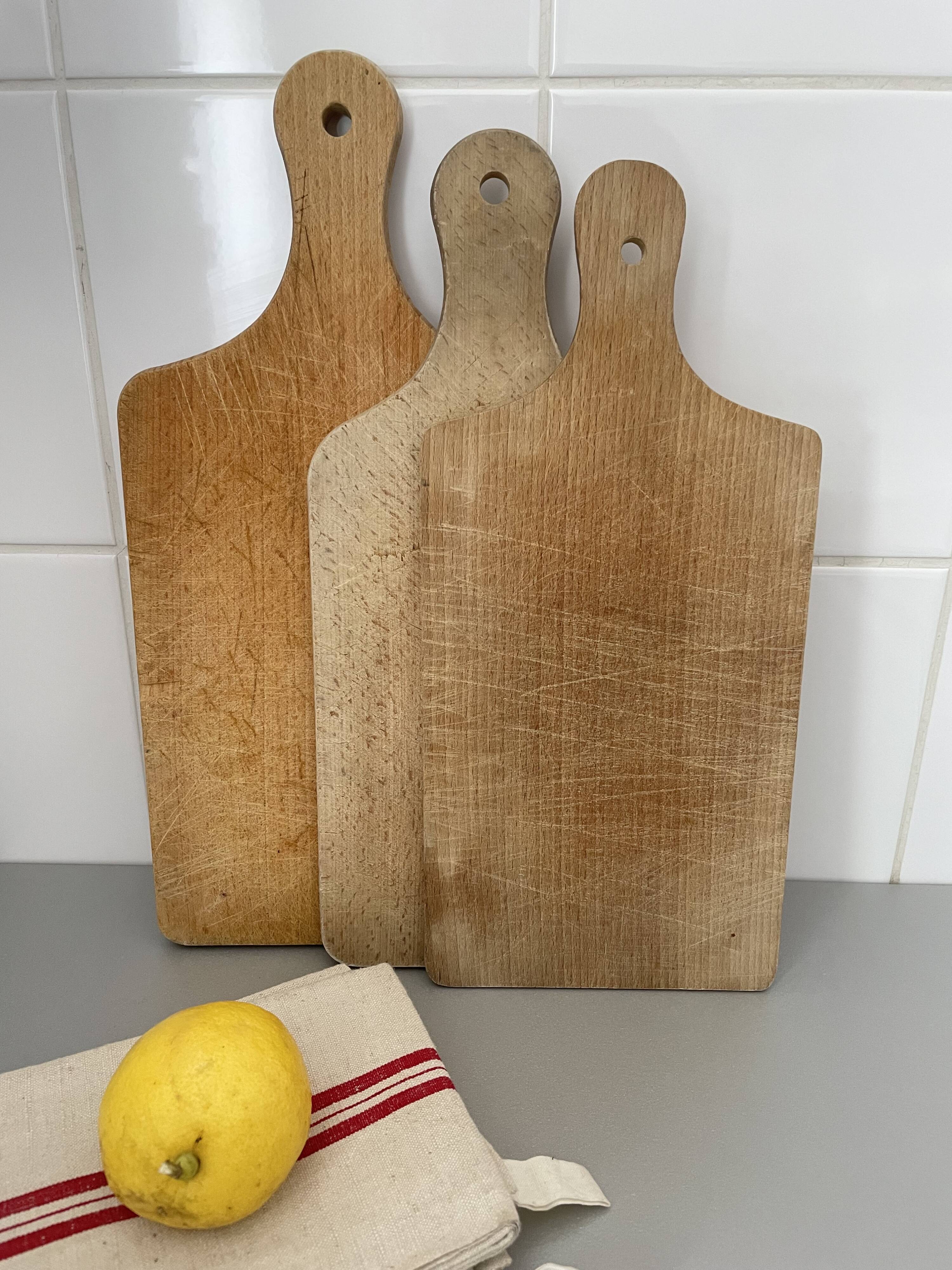 Lot de planches à découper en bois