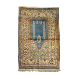 Vintage turkish silk & wool  rug ,feiner handgeknüpfter orientteppich  135x90 cm