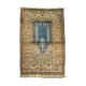 Vintage turkish silk & wool  rug ,feiner handgeknüpfter orientteppich  135x90 cm
