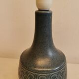 Blue ceramic table lamp, estimated 1960s. Danish, design.