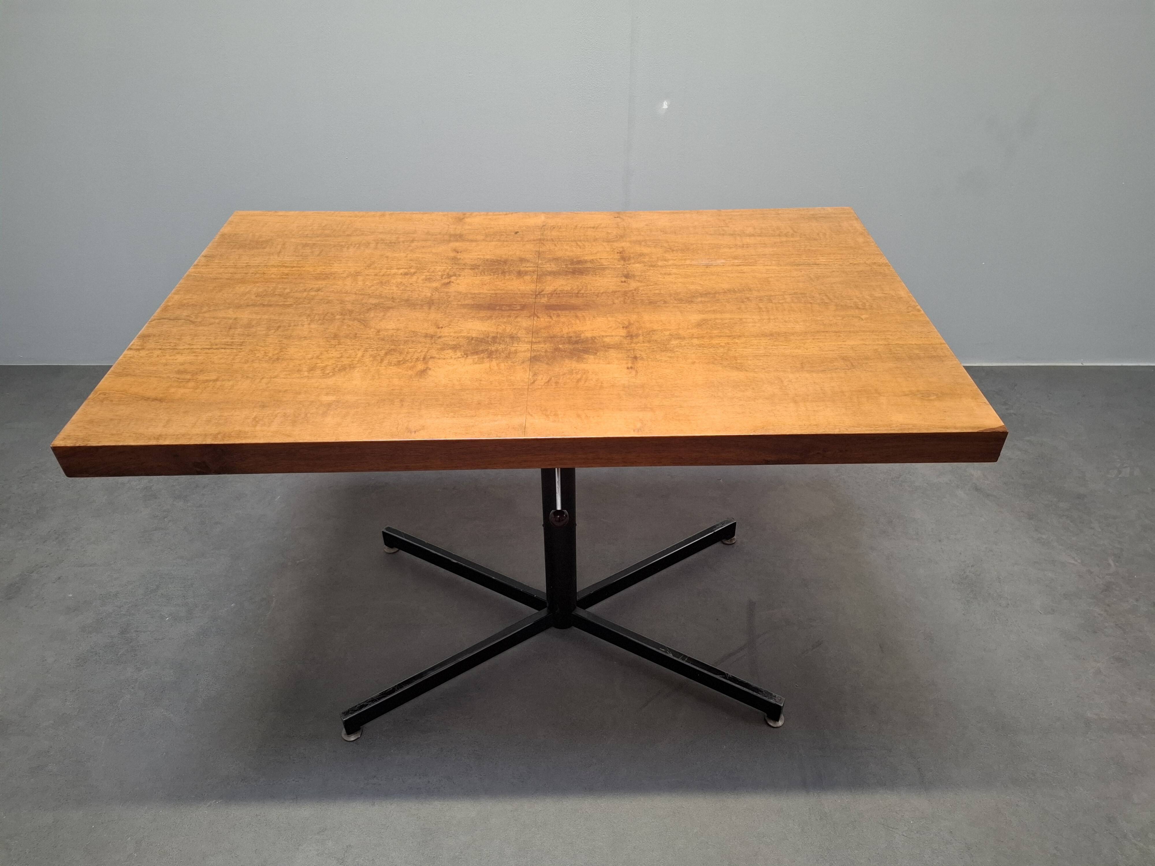 Height Adjustable Oak Table by ILSE Möbel, Germany, 1970s, Mid-Century