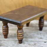 Wooden stool, small stool, plant holder, interior decoration, wood stool Measurement: height 16