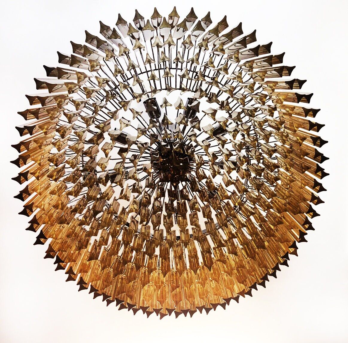 Vintage 70s chandelier in Murano glass, Italy