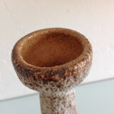 Beige soliflore vase ceramic Fat Lava / vintage 60s-70s