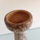 Beige soliflore vase ceramic Fat Lava / vintage 60s-70s