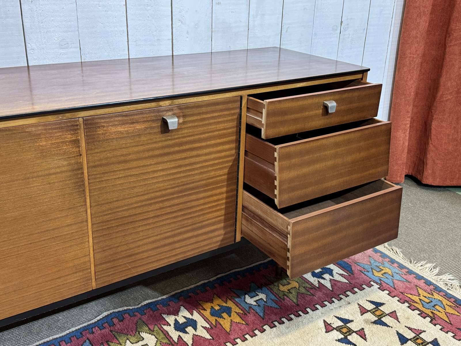 1970s English enfilade in mahogany