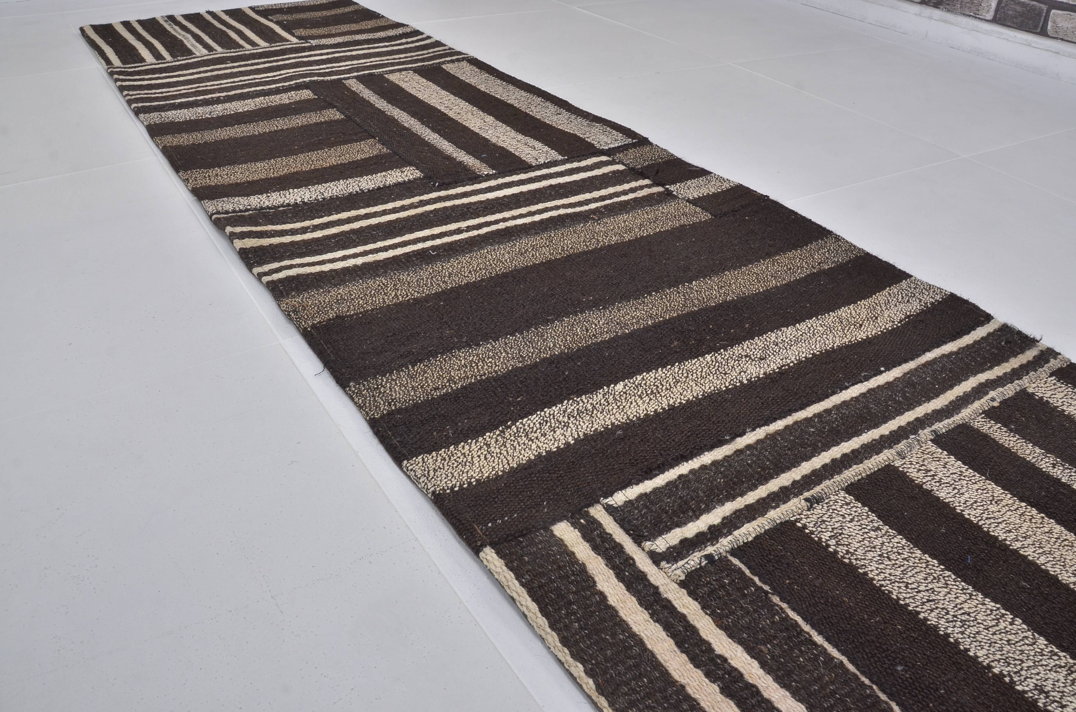 Vintage Anatolian Neutral Kilim Runner sku 3935