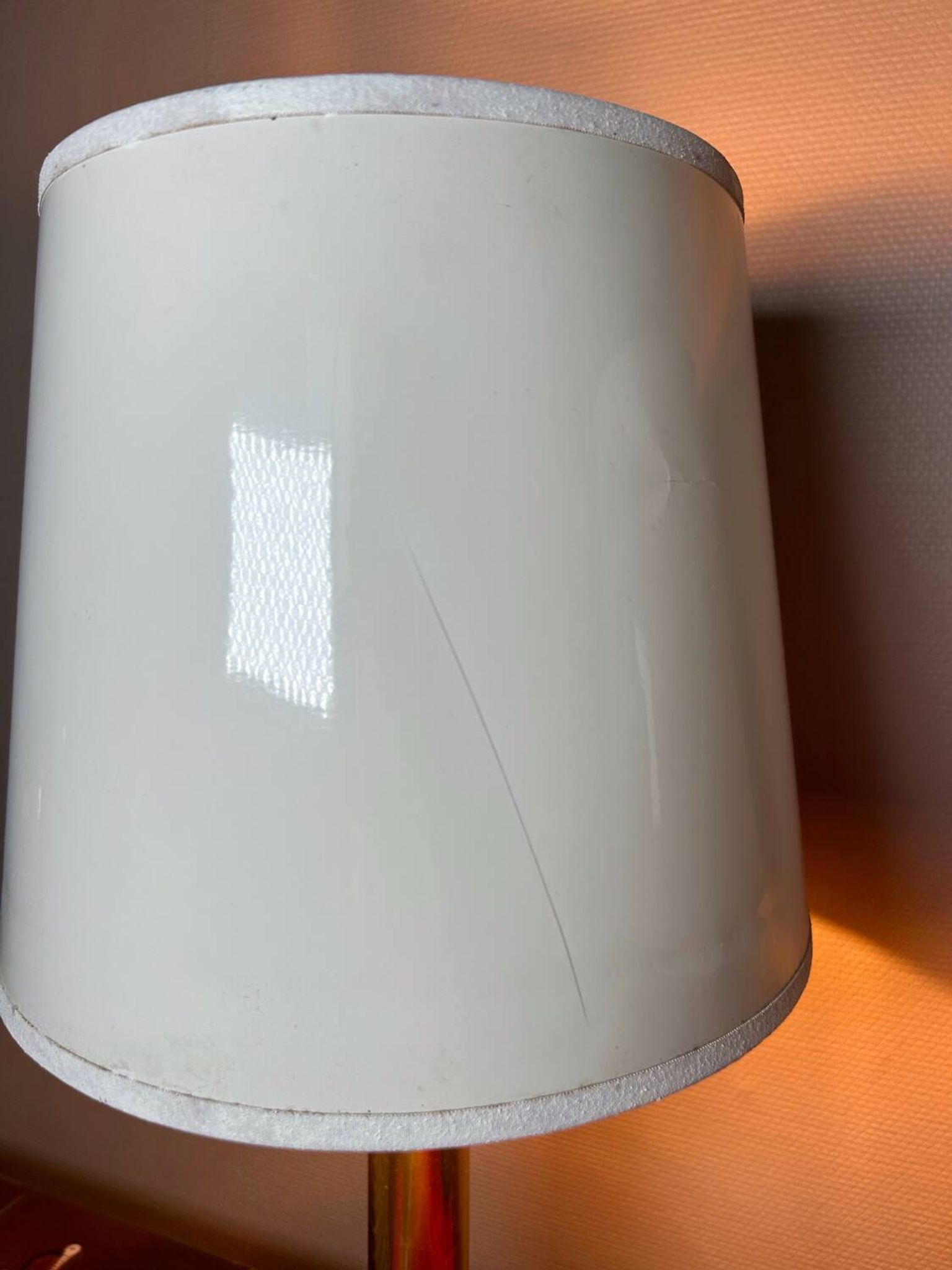 Lampes années 70 bois métal vinyle (X2)