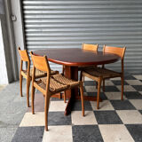 Vintage Scandinavian extendable table