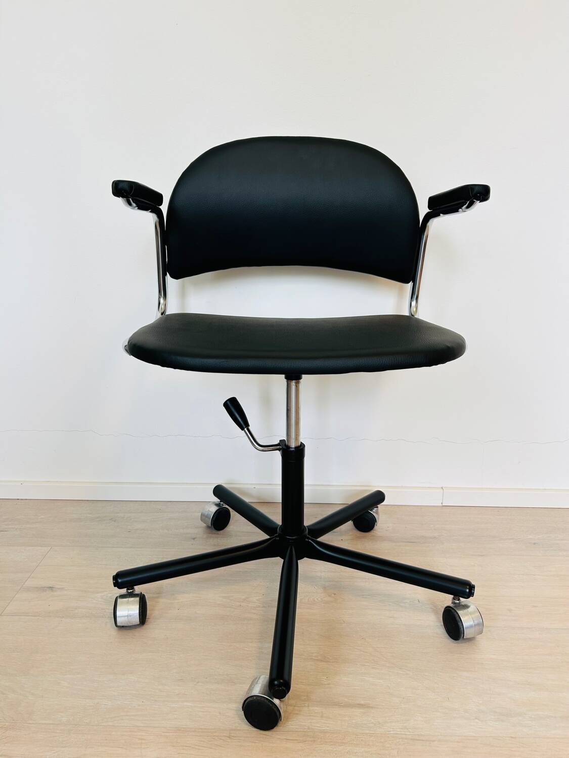 Fully Restored Black Office Chair by Kovona from Czechoslovakia 1970’s