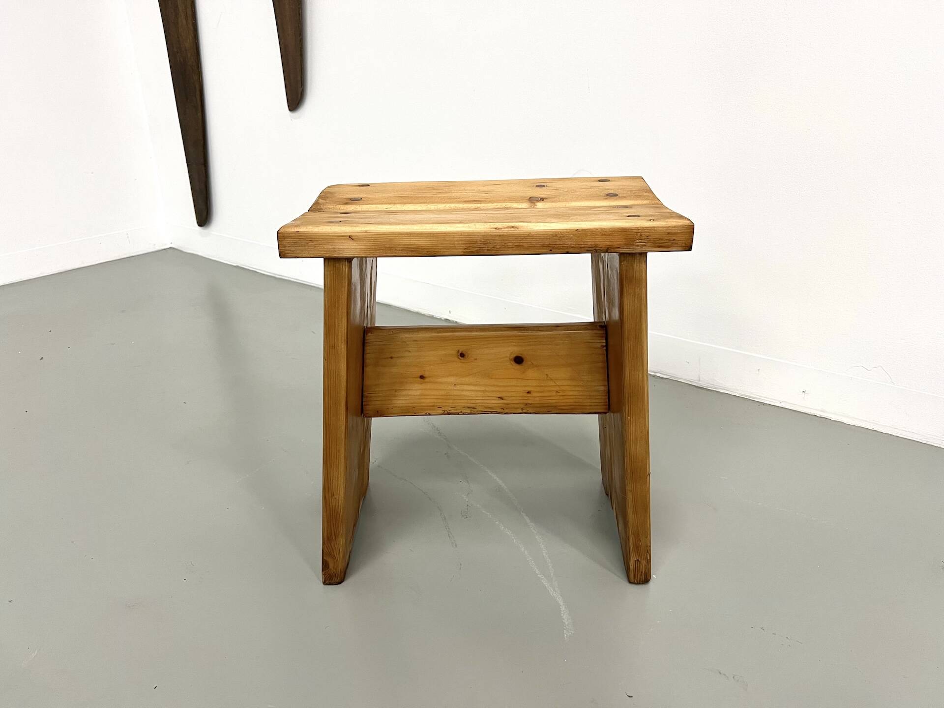 Solid pine stool