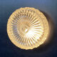 Round sconce hick glass, vintage, seventies