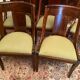 Set of 6 mahogany gondola chairs Empire style XIXth