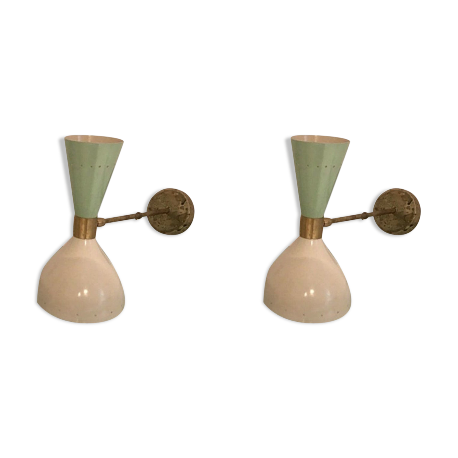 Pair wall sconces 1950