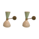 Pair wall sconces 1950