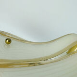 large cristallux hustadt adlustable PENDANT LAMP acrylic and brass