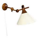 Dyrlund teak adjustable wall lamp Denmark