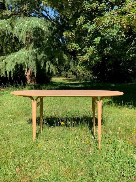 Superellipse table by Bruno Mathsson and Piet Hein for Fritz Hansen, Denmark 1980s