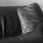 Maralunga black leather sofa 3 seater, Vico Magistretti for Cassina