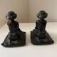 Art Nouveau bookends, Oriental woman, 1900