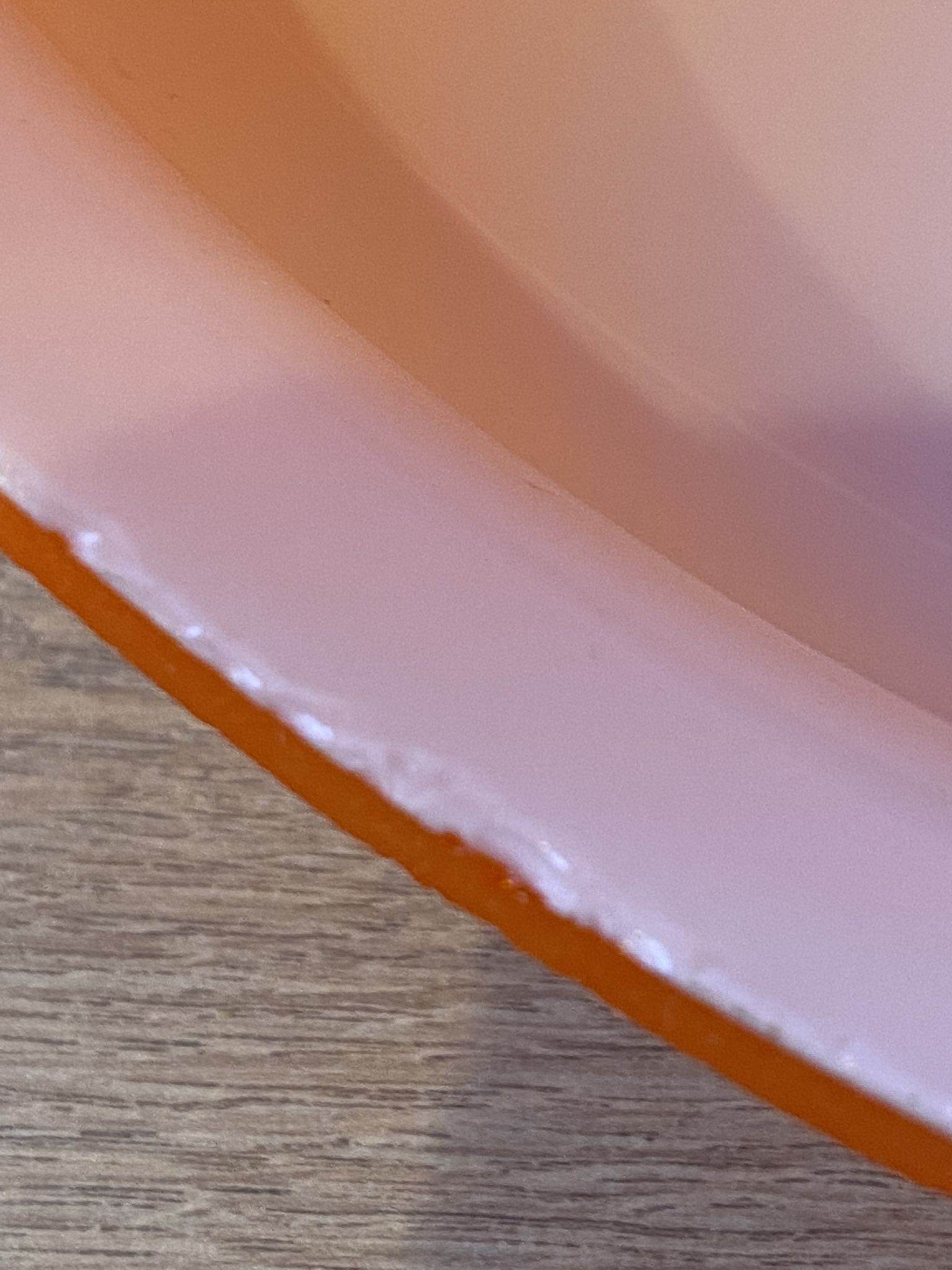 duo of Abat jour in vintage orange opaline glass