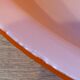 Duo d'abat jour en verre opalin orange vintage