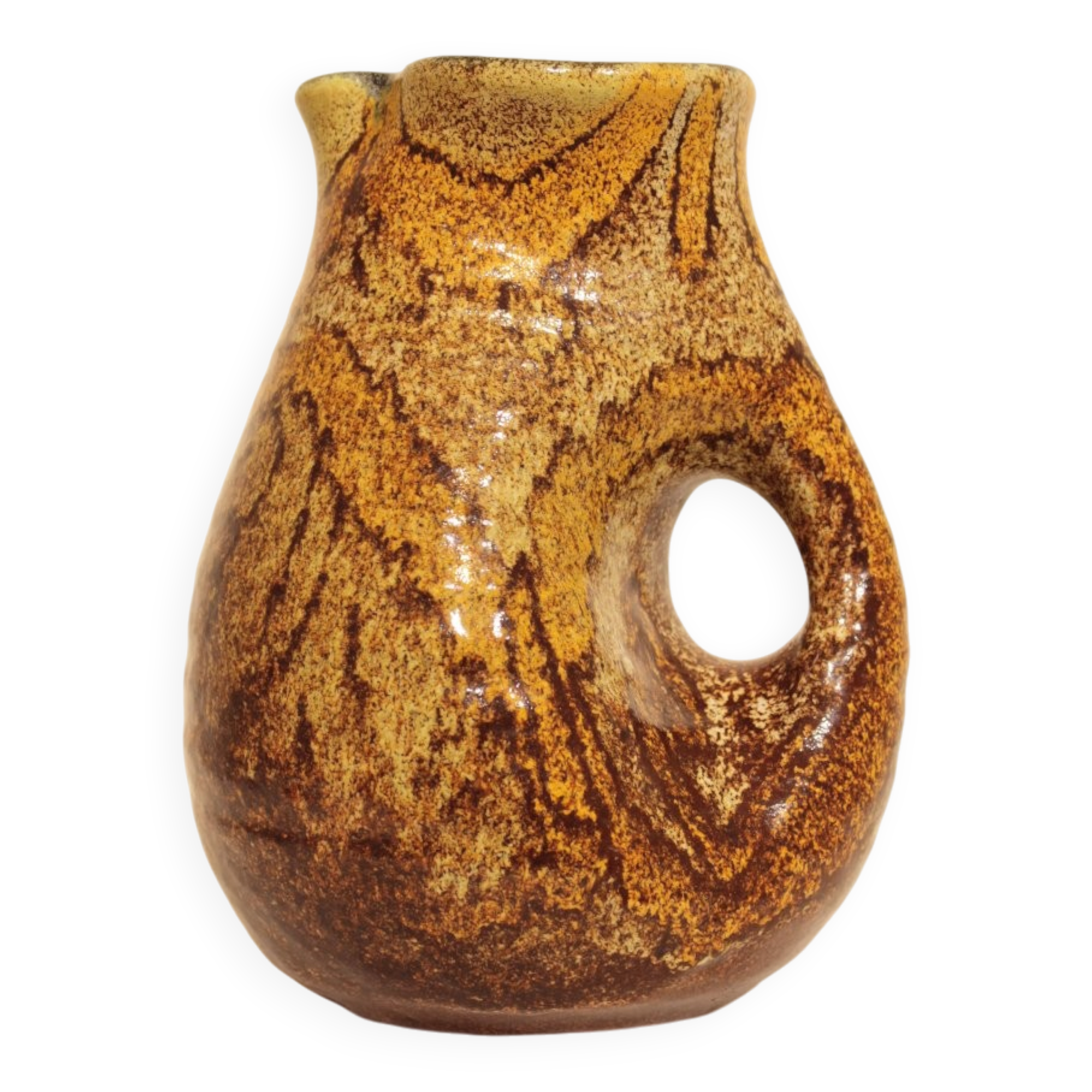 Organic-shaped pitcher - Accolay pottery