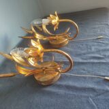 Pair of vintage Italian Hollywood Regency style sconces
