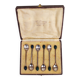 6 Silverplated mocca spoons