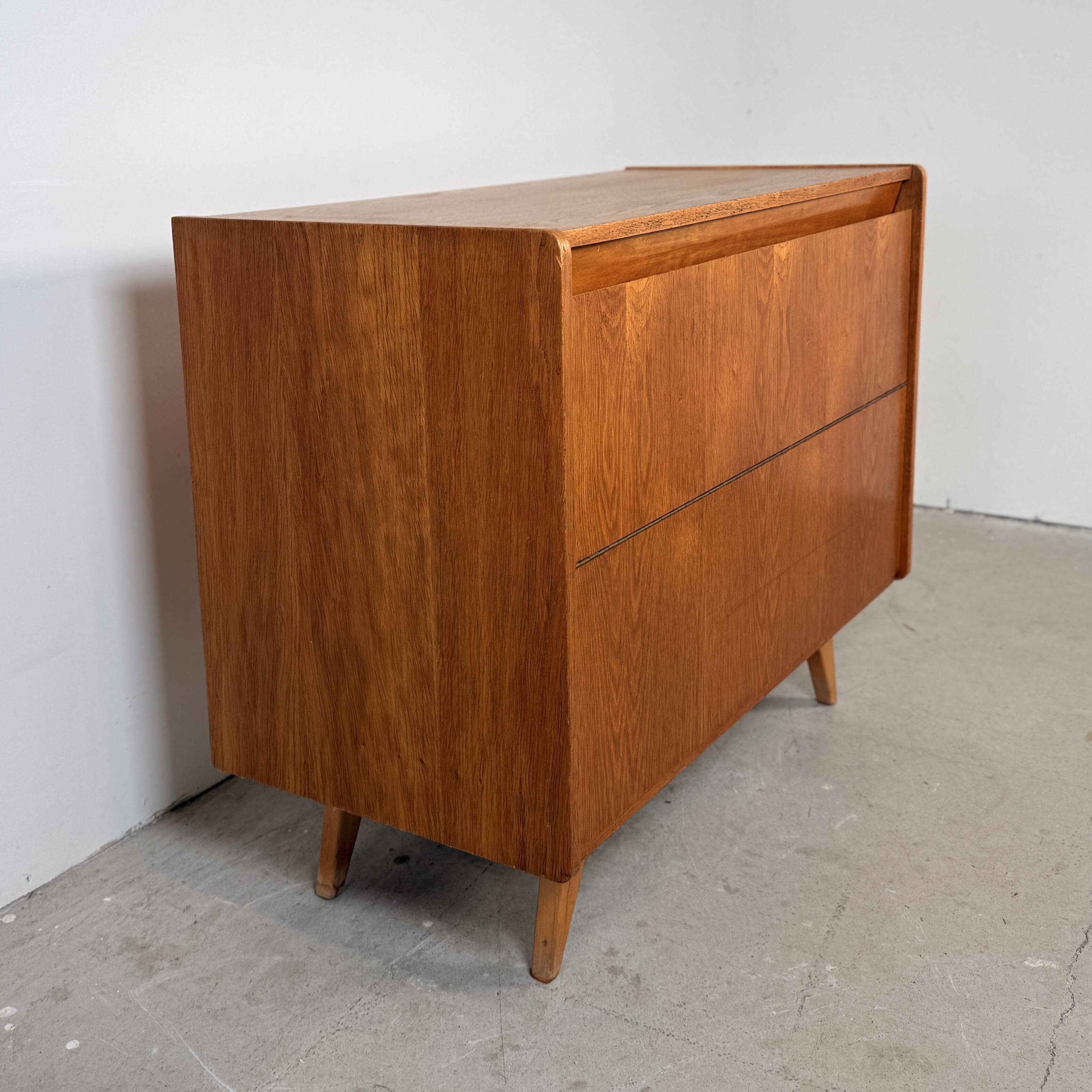 Vintage blanket chest/toy chest U-459, Jiří Jiroutek