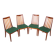 Fabric and Teak Dining Chairs by Leslie Dandy for G-Plan, 1960s, Set of 4