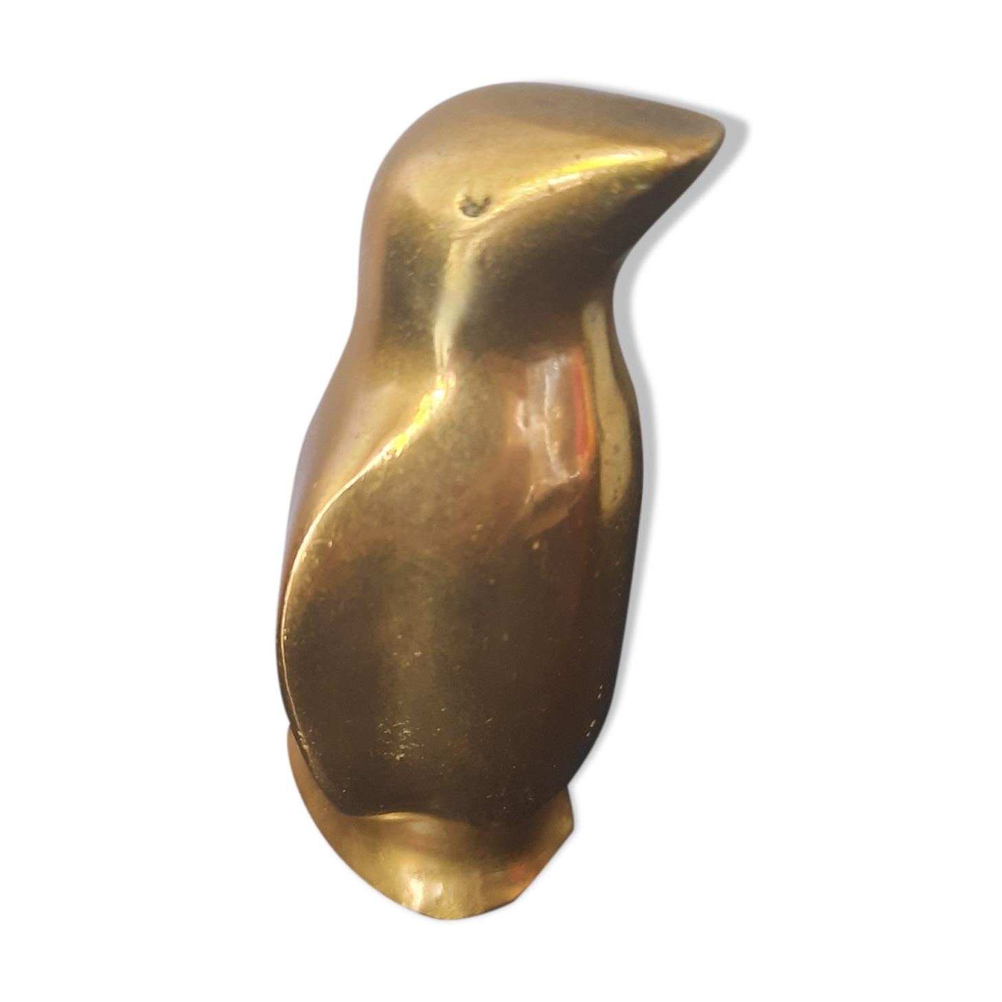 Golden brass penguin