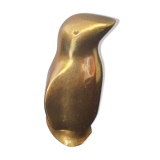 Golden brass penguin