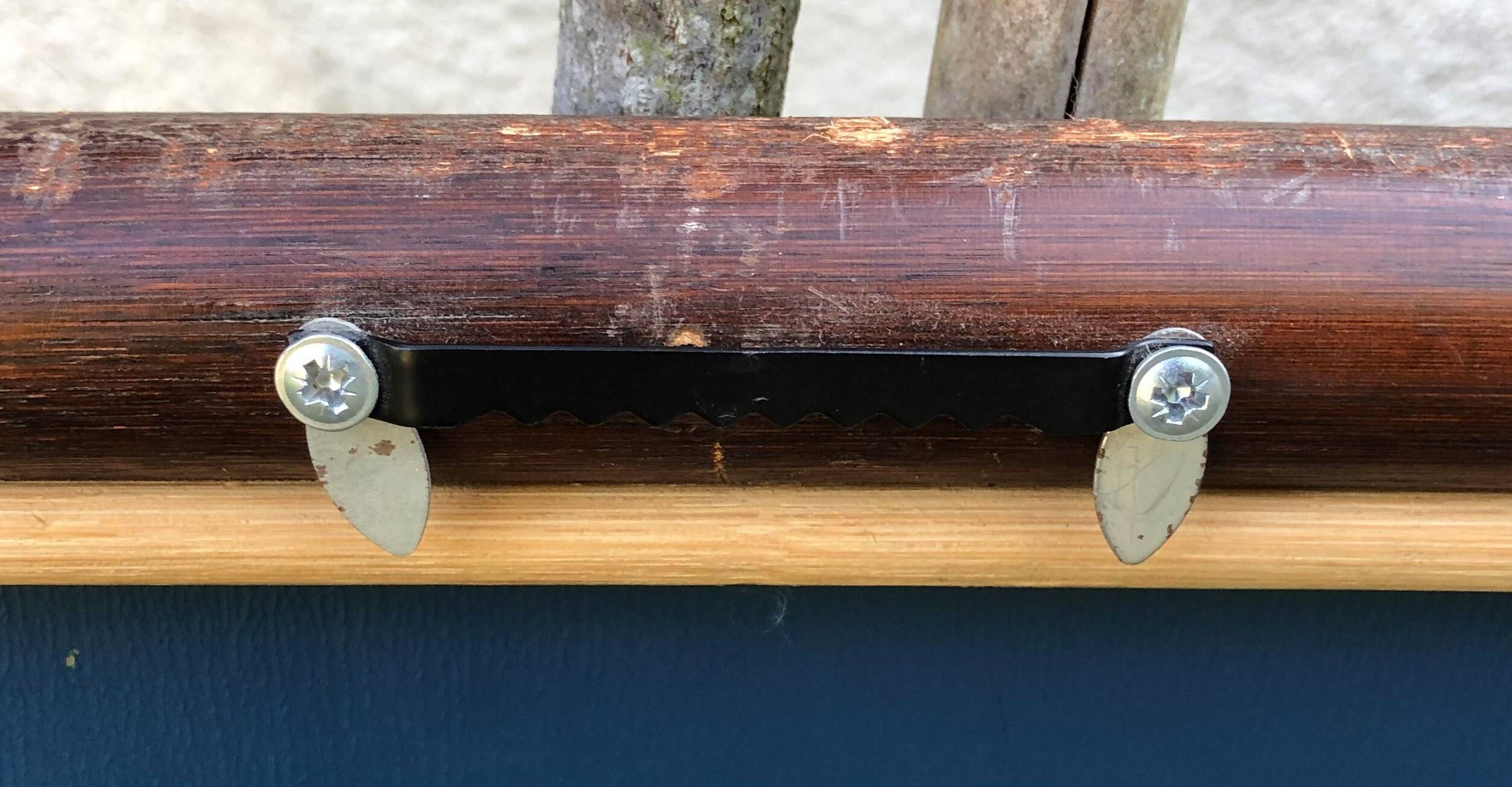 Grand miroir vintage en rotin