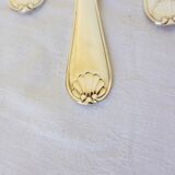 6 silver-plated soup spoons hallmarked by Liberty silversmith, shell motif 2106252