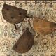 Set of 3 wooden stools