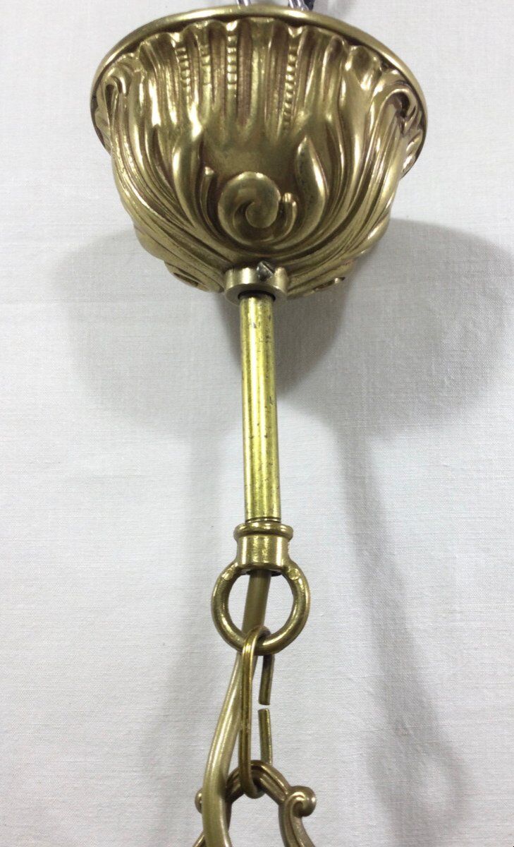 Chandelier 5 lights in bronze