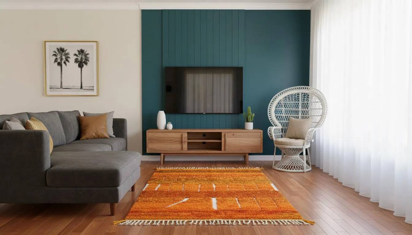 Handmade traditional carpet 250cm x 150cm Moroccan