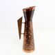Vase vintage en cuivre et teck