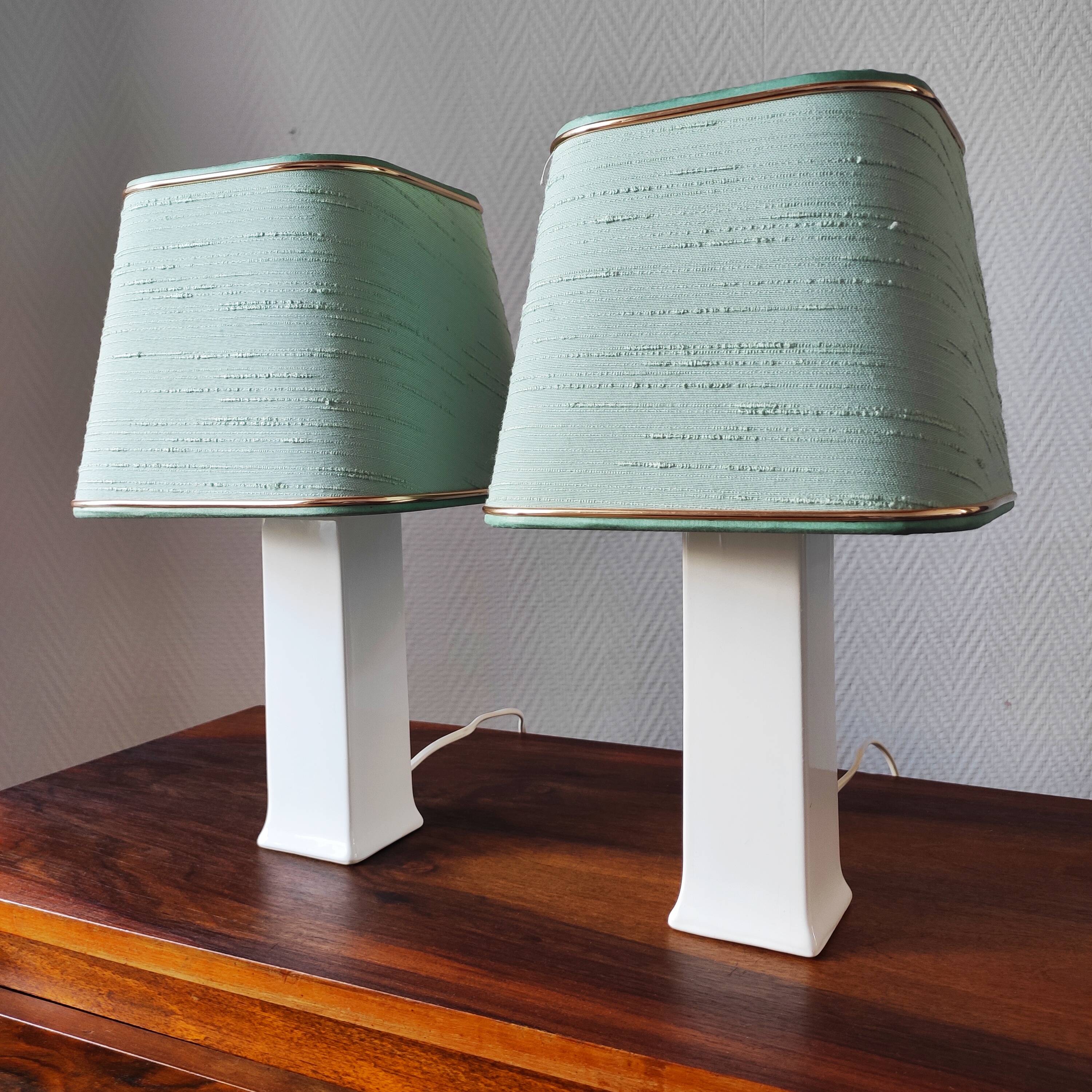 Pair of vintage Danish lamps 1980