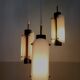 Vintage Scandinavian suspension in plexiglass and copper, probably Danish.