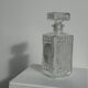 Vintage glass whisky carafe with diamond points H23 L9