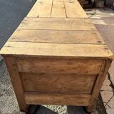 Antique solid wood storage bench – (sanded and ready to be treated)