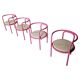 Set of 4 pink Locus Solus chairs by Gae Aulenti for Poltronova, 1960s.